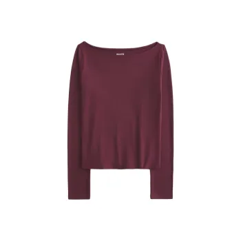 Hollister T-Shirt Women's Burgundy