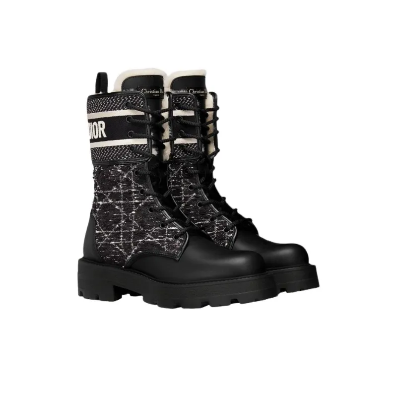 DIOR D Major Ankle Boots Women's Black-2