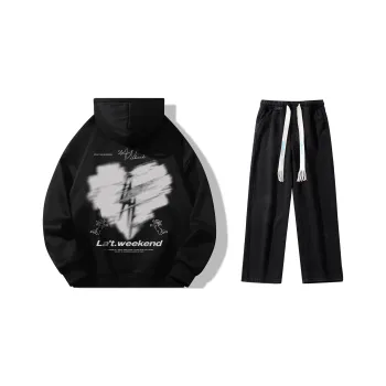 LA'T.WEEKEND Sweatshirt Set Unisex