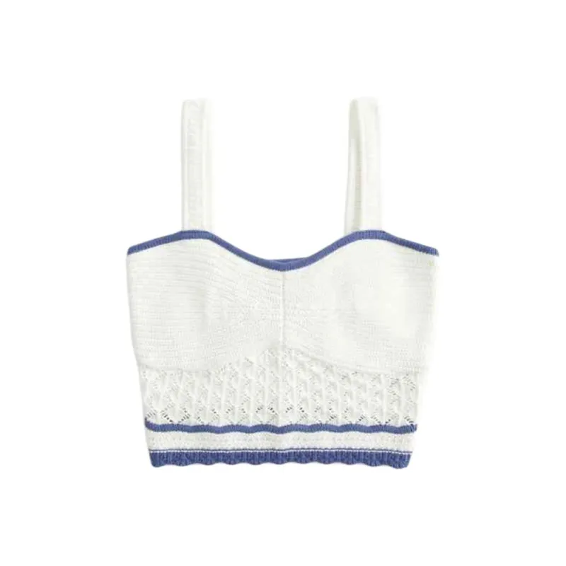 Hollister Tank Tops Women's White-0