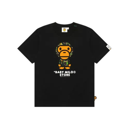 (W) 베이프 마일로 레귤러 핏 티셔츠 화이트