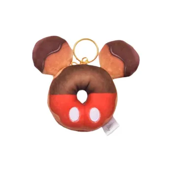 Disney Fabric Bag Charm Bag Accessory Unisex Brown & Red