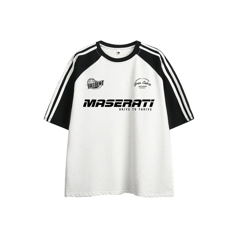 Maserati Raglan Sleeve T Shirt Unisex-0