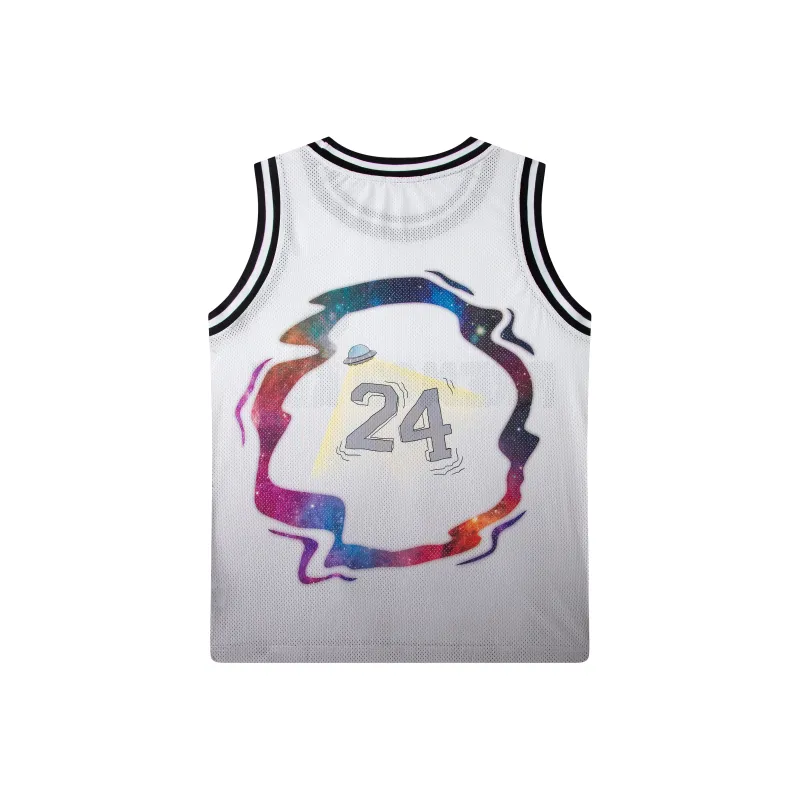 FireMonkey Basketball Jerseys Unisex White-0