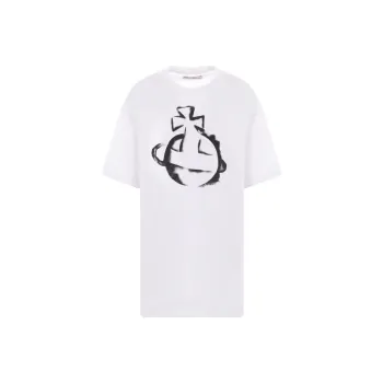 Vivienne Westwood Orb Logo Printed Crewneck T Shirt