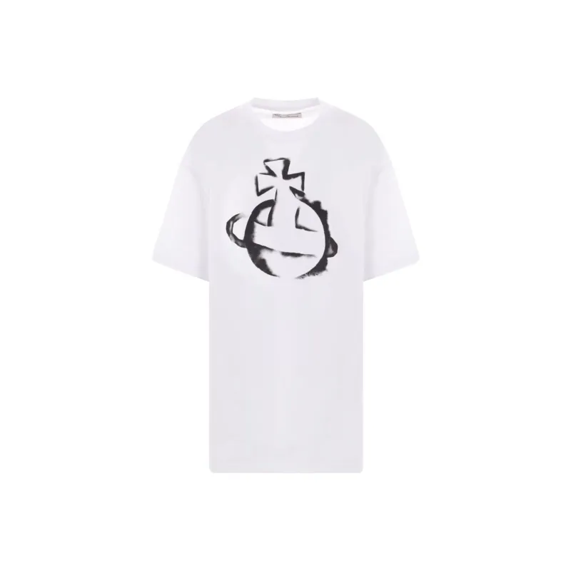 Vivienne Westwood Orb Logo Printed Crewneck T Shirt-0