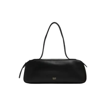 KHAITE Leather Shoulder Bag Women's Black