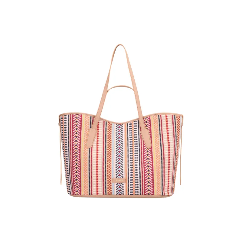 COCCINELLE Wool Tote Bag, Shopping Bag, Shoulder Bag, Handbag Women's Pink-1