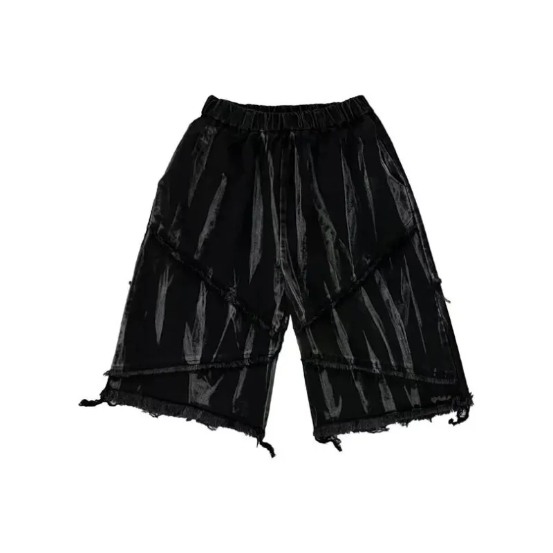 SIFLYTO Denim Shorts Unisex Black-1