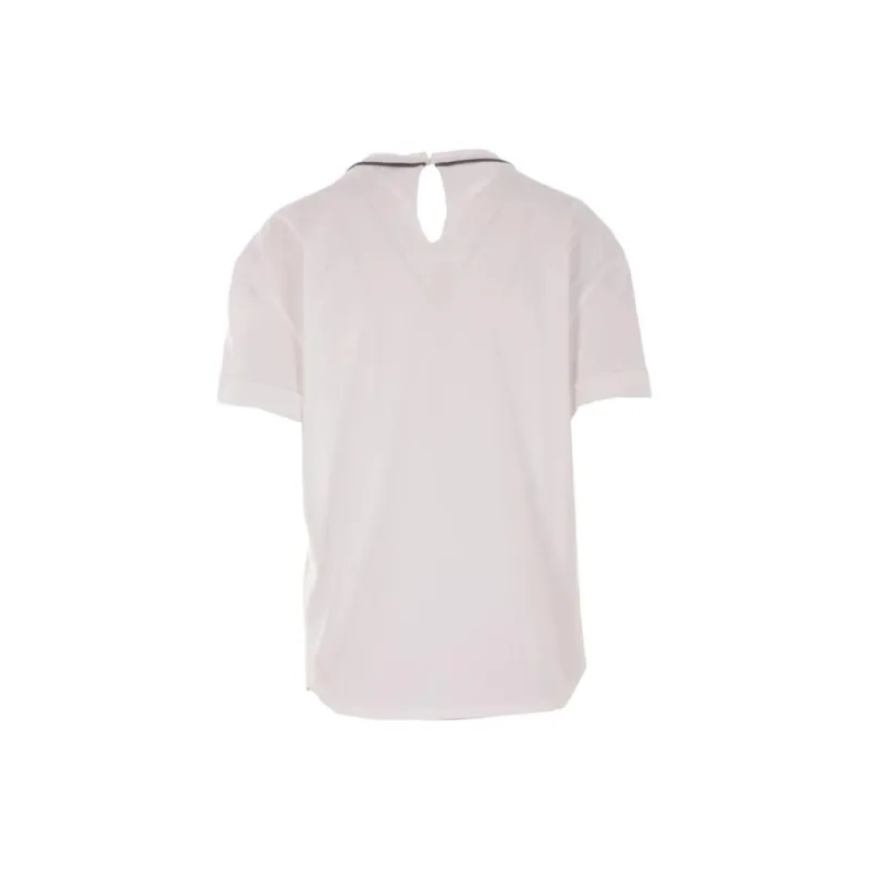 Brunello Cucinelli Monili Embroidered Crewneck T Shirt-1