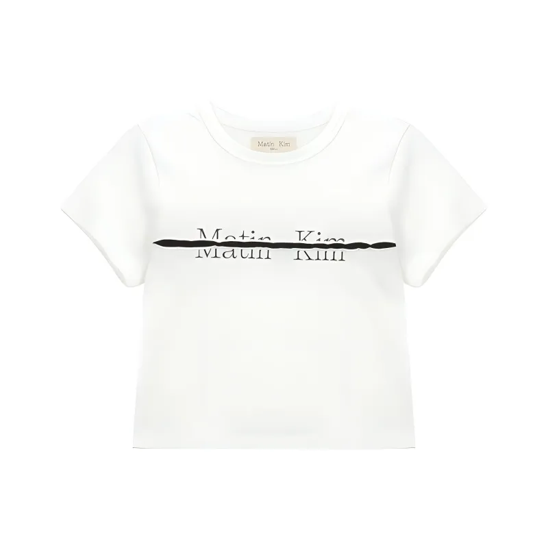 MATIN KIM T Shirt Women's White-0