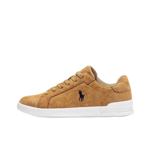 Polo Ralph Lauren Heritage Court Low Top Skateboard Shoes Women's Brown
