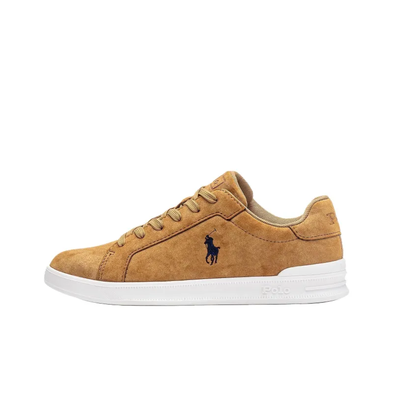 Polo Ralph Lauren Heritage Court Low Top Skateboard Shoes Women's Brown-0