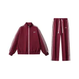 Burgundy (Striped Fabric Strap)