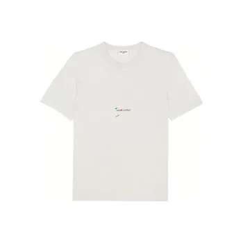 SAINT LAURENT Rive Gauche T Shirt Pierre/Multicolor