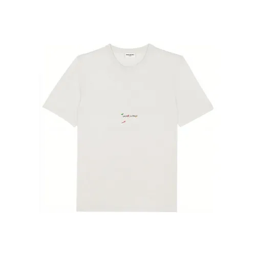 SAINT LAURENT Rive Gauche T Shirt Pierre/Multicolor
