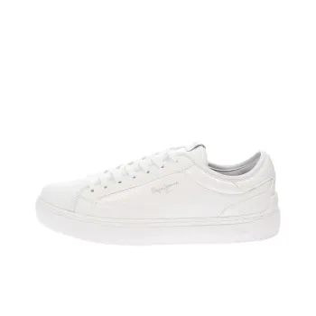 Pepe Jeans Adams Snaky Low Top Skateboard Shoes Women's White
