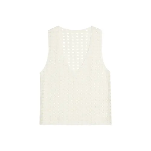 MEIYANG Tank Tops Women's White