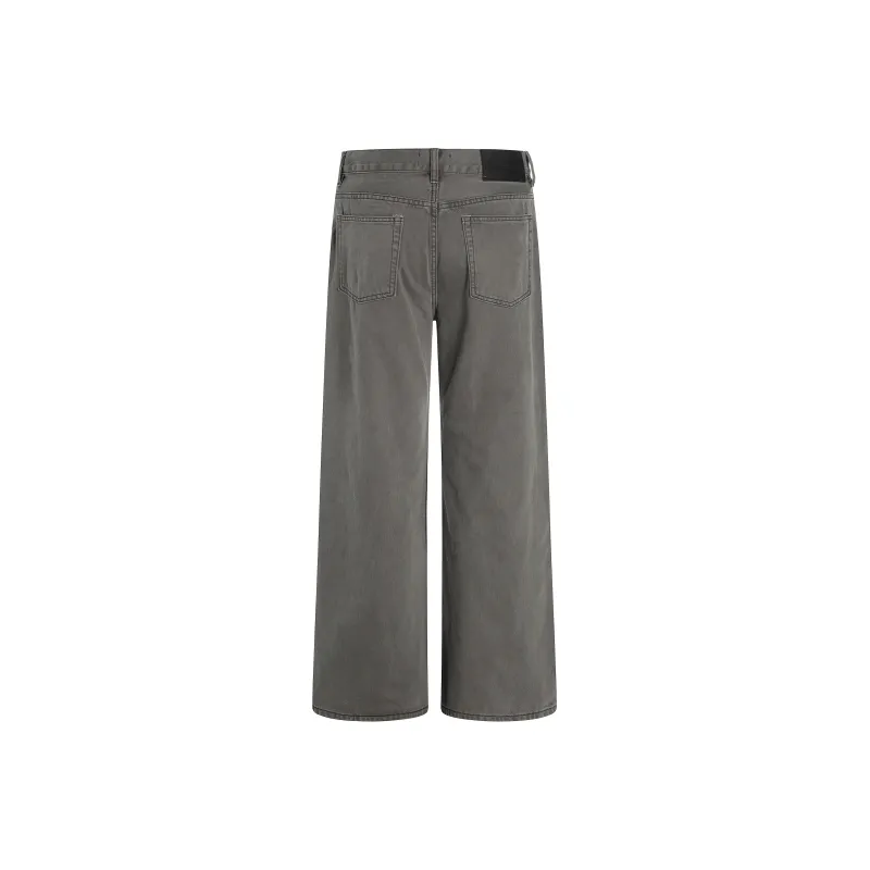 HEIYIXIANSHENG Jeans Unisex Gray-2