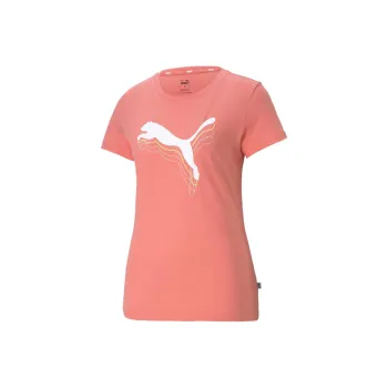 PUMA Rebel Rebel Graphic Tee T-Shirt Women's Pink