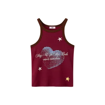 CHUU Tank Tops Women's Burgundy