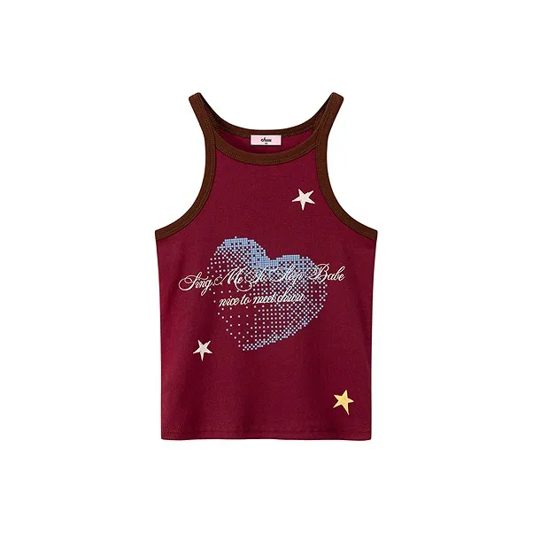 CHUU Tank Tops Women's Burgundy-0