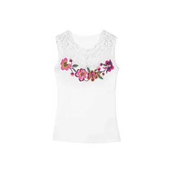 LIEBO Tank Top Women's Mumu White