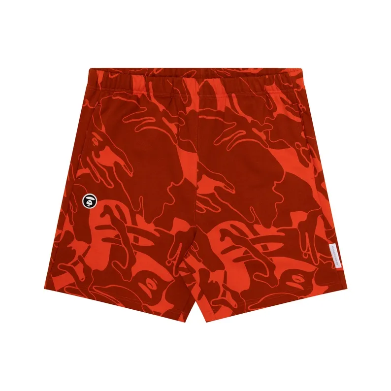 Aape Abstract print Jersey Track Shorts-8