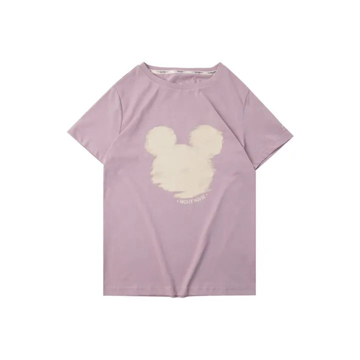 LiNing Disney T Shirt Women's Faint Shadow Purple-0