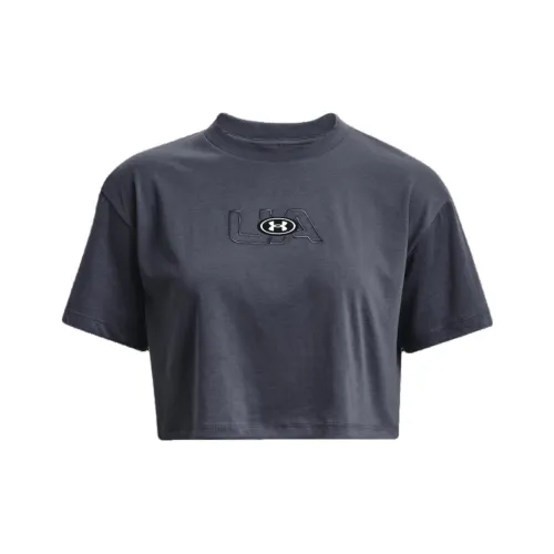 Under Armour Crop Top Women's Downpour Gray
