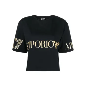 EMPORIO ARMANI Crop Top Women's Black