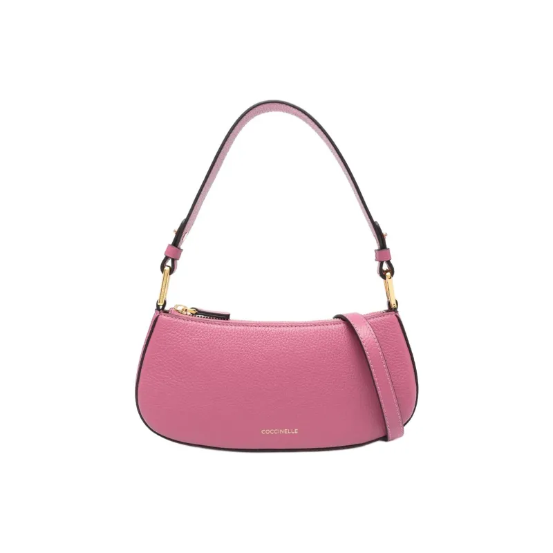 COCCINELLE Calfskin Crossbody Handbag, Shoulder Bag Mini Women's Fuchsia-0