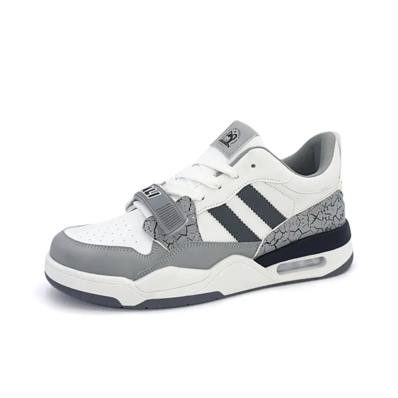 ALI THE FOX Skateboard Shoes Men Low Top Black/Gray-9