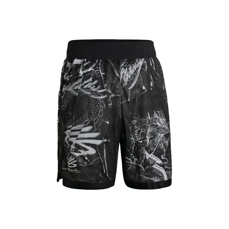 Under Armour x LIXIAOLONG LIANMINGKUAN UA Chinese New Year Sports Shorts Men's Black-0