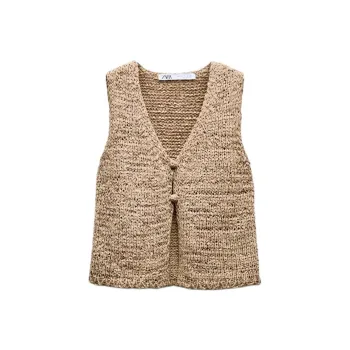 ZARA Tank Tops Women's Tan