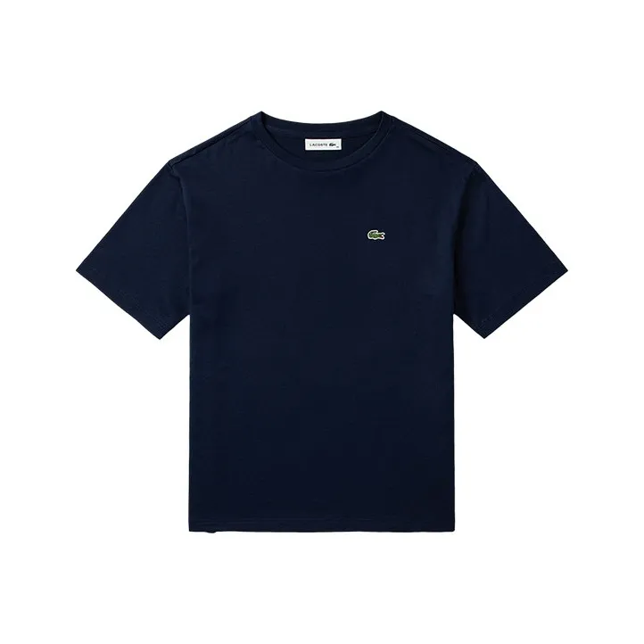 LACOSTE Logo patch Cotton T shirt-0
