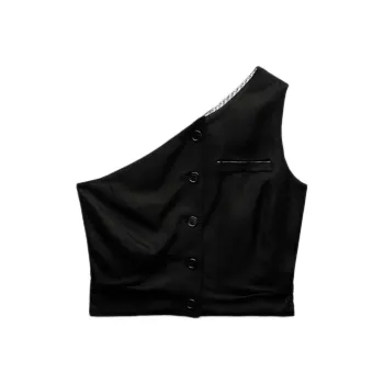 ZARA ZW Series Tank Tops Women's Black