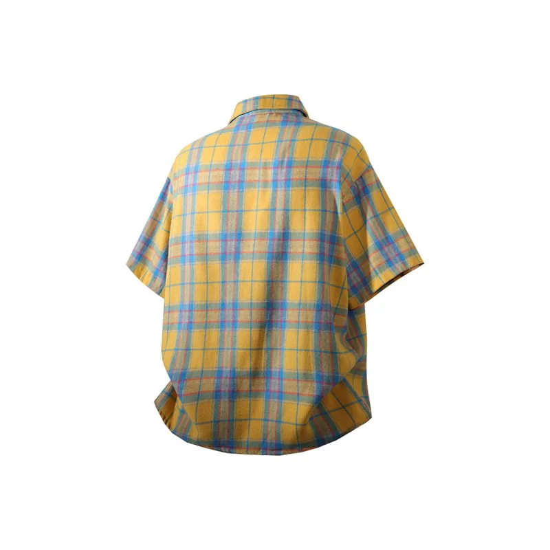 BRUMAIRE Shirt Unisex Green Plaid-5