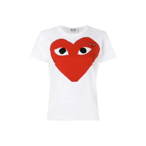 CDG Play T-Shirts Women's White