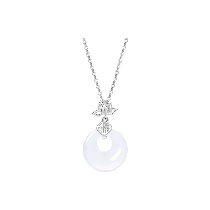 Shang Qianyi Natural Chalcedony Necklaces Women's-0