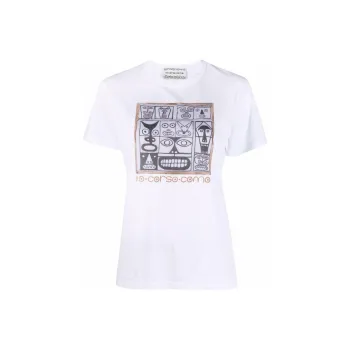 10 CORSO COMO Faces print Cotton T shirt