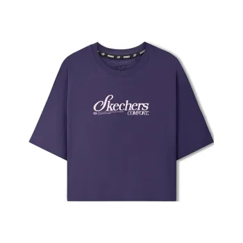 Skechers Sports Life Collection Raglan Sleeve T Shirt Women's Gothic Purple
