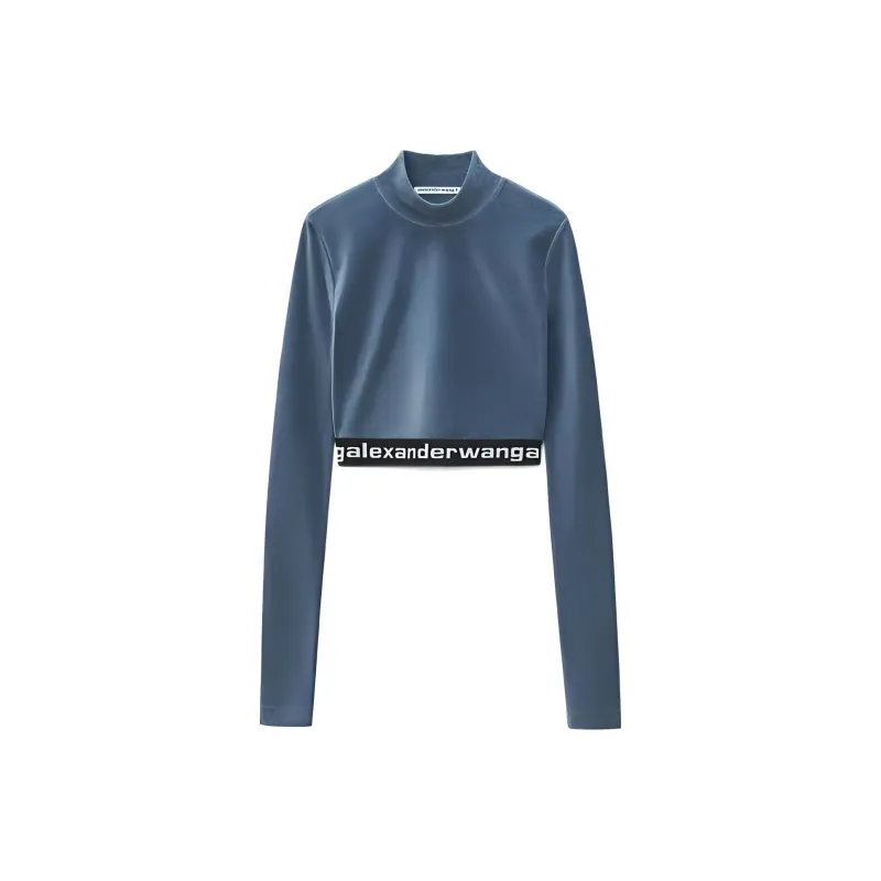 Alexander Wang Crop Tops Women's Blue-0
