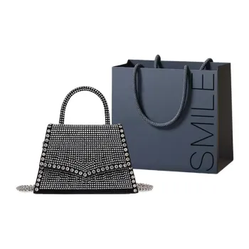 SWIMADE PU Shoulder Bag, Handbag Women's Silver/Black