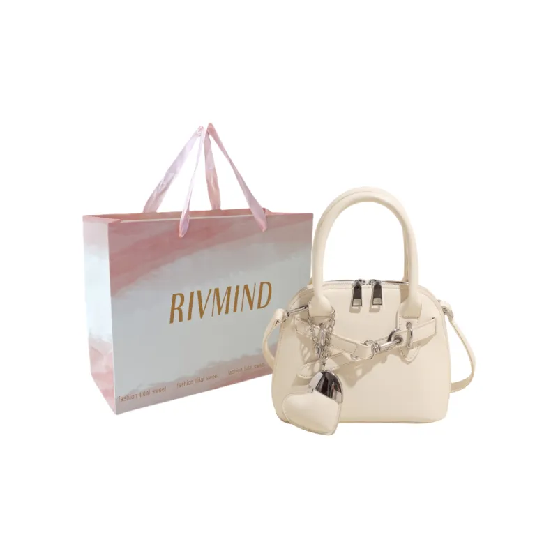 RIVMIND PU One Shoulder Handbag Women's White/Pink/Yellow/Light Blue/Black-0