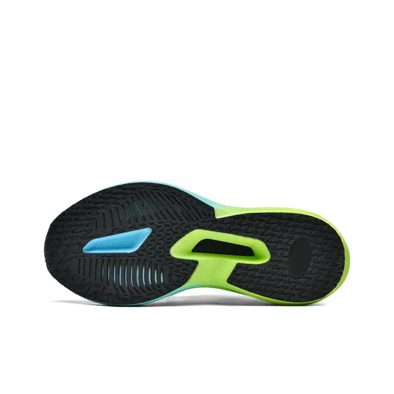 Kuding Running Shoes Unisex Low Top Electric Blue/Grass Green/Flint Red-13