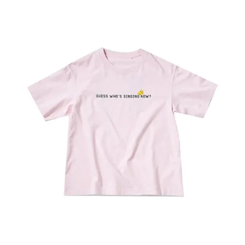Pokemon X UNIQLO Pokémon Co Branded Series T Shirts Women's Pink