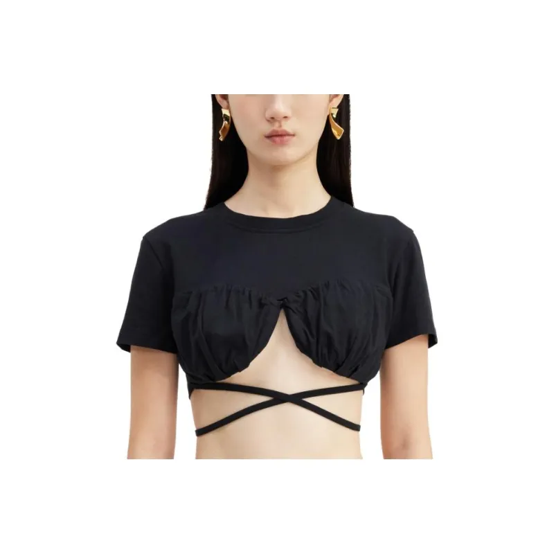 Jacquemus Le T Shirt Baci 'Black'-5