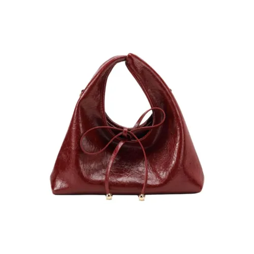 PAYOT Microfiber Synthetic Leather Shoulder Bag, Crossbody Bag, Handbag Women's Burgundy