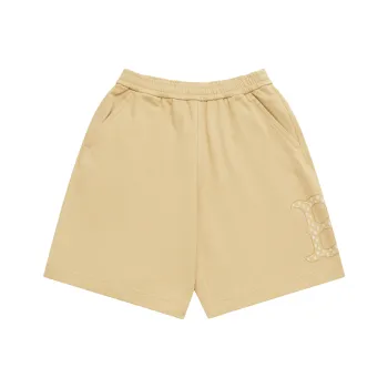 MLB MONOGRAM Collection Boston Red Sox SS25 Casual Shorts Unisex Light Beige Yellow